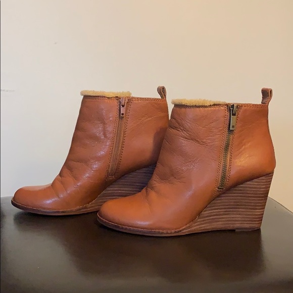 Lucky Brand Shoes - GUC Lucky Brand Wedge Booties